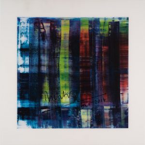 Gerhard Richter, Abstract Painting (blau), Edition, Farboffsetdruck, signiert 3. Okt. 2014