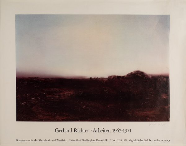 Gerhard Richter, Edition, Farboffsetdruck, Arbeiten, Kunstverein für die Rheinlande und Westfalen, Kunsthalle Düsseldorf 1971, signiert