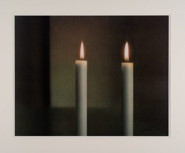 Gerhard Richter, Zwei Kerzen, Edition, Farboffsetdruck, signiert