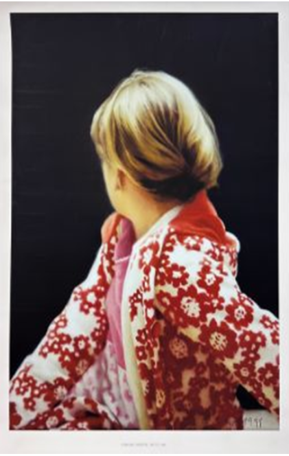 Gerhard Richter "Betty" farbiger Kunstdruck, handsigniertes